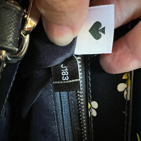 Kate Spade Laurel Way Daisy Toss Reese Satchel Saffiano leather. Nightcap color. - Picture 5 of 8